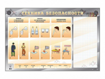 Электрифицированный стенд "Техника безопасности" с маркерными полями - «globural.ru» - Серов