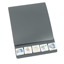 Коммуникативная книга с карточками PECS/ПЭКС (Большая, цвет серый) - «globural.ru» - Серов