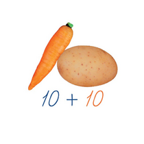 Счетный материал на магнитах "Овощи". - «globural.ru» - Серов