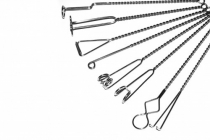 Комплект массажных логопедических зондов с витыми ручками мини Новикова Е.В. (8 штук) - «globural.ru» - Серов