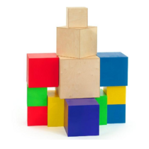 Набор Кубиков 40х40х40  - «globural.ru» - Серов