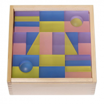 Набор полупрозрачных строительных кубиков 1 (84 элемента) - «globural.ru» - Серов