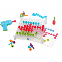 Развивающая игрушка "Закручивай и учись" (прозрачный, с карточками) - «globural.ru» - Серов