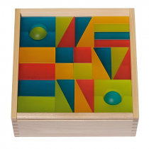 Набор полупрозрачных строительных кубиков 2 (84 элемента) - «globural.ru» - Серов