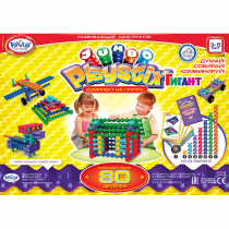 Развивающий конструктор "Плейстикс" Гигант. С дорожной сумкой. Комплект на группу - «globural.ru» - Серов