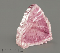 Турмалин (рубеллит), полированный срез - «globural.ru» - Серов