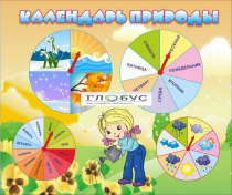 Стенд "Календарь природы" (вариант 1) - «globural.ru» - Серов