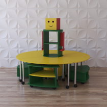 Модульный стеллаж "Весёлый робот" - «globural.ru» - Серов