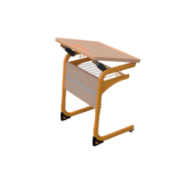 Стол ученический одноместный с регулировкой наклона столешницы на плоскоовальной трубе 3-5 гр.р - «globural.ru» - Серов