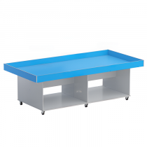 Стол для робототехники с полками (серый/синий) - «globural.ru» - Серов