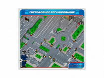 Электрифицированный магнитно-маркерный стенд "Светофорное регулирование" - «globural.ru» - Серов