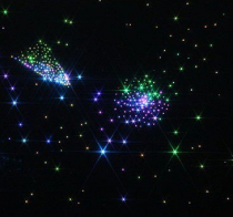 Фиброоптический ковер “Млечный путь” настенный 450 точек 150х150 - «globural.ru» - Серов