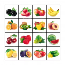 Тематическое поле-маршрутизатор «Фрукты и овощи» для мини-робота - «globural.ru» - Серов