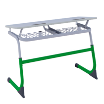 Парта двухместная Smarty регулируемая по высоте с углом наклона столешницы - «globural.ru» - Серов