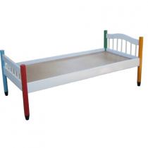 Кровать детская "Карандаш" 1400х600х600 настил ДВП  - «globural.ru» - Серов