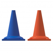 Набор конусов сигнальных 33 см (6 голубых + 6 оранжевых) - «globural.ru» - Серов