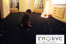 Напольное фибероптическое покрытие «Звездное небо» в комплекте с источником света - «globural.ru» - Серов