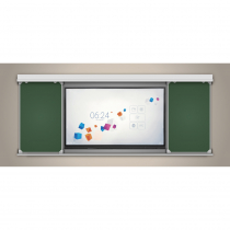 Многофункциональная раздвижная система аудиторных досок 65'' - «globural.ru» - Серов