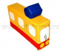 Напольная мягкая игрушка «Трамвай» каталка - «globural.ru» - Серов