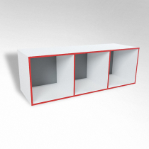 Открытая настенная полка-3-х секционная ТР3 ЛДСП  - «globural.ru» - Серов