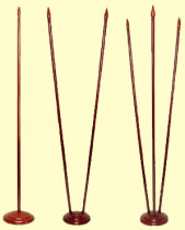 Подставка для флагов напольная с двумя отверстиями в сборе (дерево) - «globural.ru» - Серов