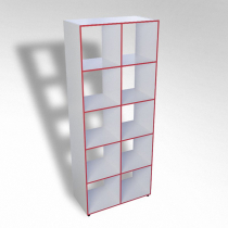 Шкаф открытый многосекционный ТР10 ЛДСП  - «globural.ru» - Серов