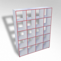 Шкаф открытый многосекционный ТР20 ЛДСП - «globural.ru» - Серов