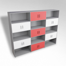 Шкаф встраиваемый закрытый с открытой полкой многосекционный ТР9 ЛДСП  - «globural.ru» - Серов