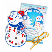Игровое пособие Шнур-грамотей "Снеговик" - «globural.ru» - Серов