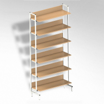  Стеллаж на металлокаркасе односторонний - «globural.ru» - Серов