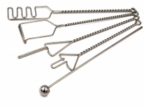 Комплект "Постановочные зонды на витых ручках с колечком (с металлическим шариком)" 5 штук - «globural.ru» - Серов