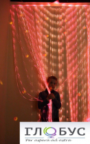 Мерцающий занавес в комплекте с источником света (ширина: 240 см количество нитей: 240 штук) - «globural.ru» - Серов