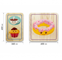 Набор стеновых панелей «Милая еда - Завтрак» - «globural.ru» - Серов