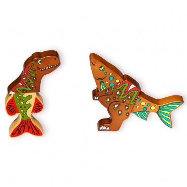 Магнитный деревянный конструктор "Дино" - «globural.ru» - Серов