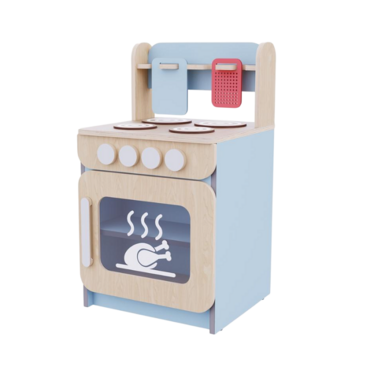 Плита с духовым шкафом из коллекции «НЕГА» (голубой) - «globural.ru» - Серов