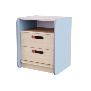 Тумба к письменному столу воспитателя из коллекции «НЕГА» (цвет голубой) - «globural.ru» - Серов