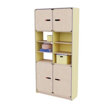Рабочий стеллаж для воспитателя из коллекции «НЕГА» (цвет желтый) - «globural.ru» - Серов