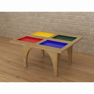 Игровой стол для занятий сенсорной интеграцией 4 цвета - «globural.ru» - Серов