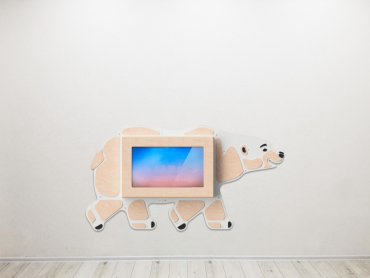 «Медведь» -Декоративная сенсорная панель 32" - «globural.ru» - Серов