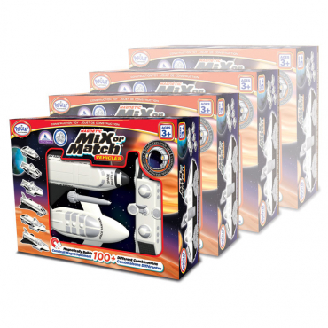 Магнитный конструктор Транспорт "Смешай и собери". Серия Космос Комплект на группу - «globural.ru» - Серов