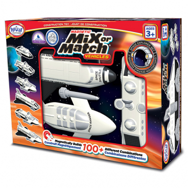 Магнитный конструктор Транспорт "Смешай и собери". Серия Космос   Стартовый набор - «globural.ru» - Серов