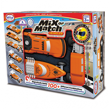 Магнитный конструктор Транспорт "Смешай и собери". Серия Гонка   Стартовый набор - «globural.ru» - Серов