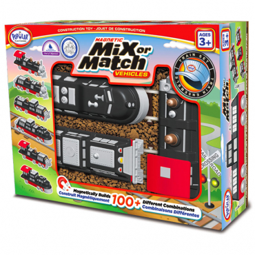 Магнитный конструктор Транспорт "Смешай и собери". Серия Поезда   Стартовый набор - «globural.ru» - Серов