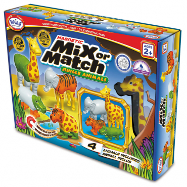 Магнитный конструктор "Смешай и собери". Животные. Стартовый набор - «globural.ru» - Серов