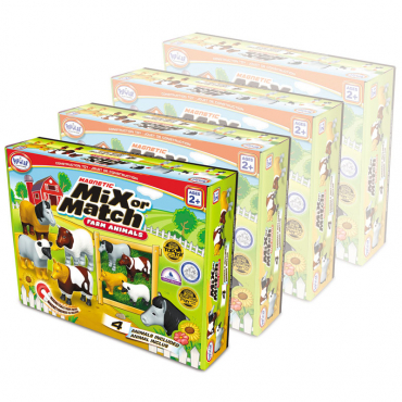 Магнитный конструктор Животные «Смешай и собери». Серия Животные фермы. Комплект на группу - «globural.ru» - Серов