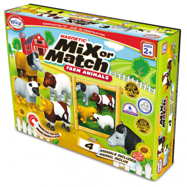 Магнитный конструктор "Смешай и собери". Животные фермы. Стартовый набор - «globural.ru» - Серов