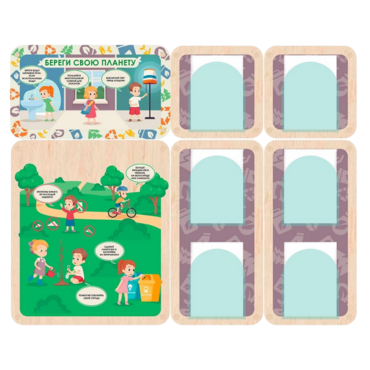 Информационный стенд «Береги свою планету. Экология» 137.5 х 111 см - «globural.ru» - Серов