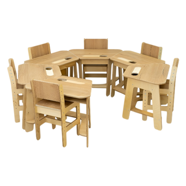 Комплект детских столов и стульев для детей с 3 до 7 лет (6 комплектов) - «globural.ru» - Серов