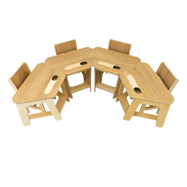 Комплект детских столов и стульев для детей с 3 до 7 лет (4 комплекта)  - «globural.ru» - Серов