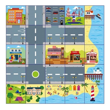 Коврик для логобота Пчелка "Пляж" - «globural.ru» - Серов